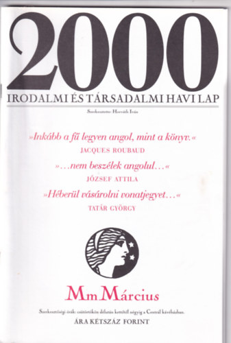 2000 Irodalmi �s T�rsadalmi Havi Lap - 2000. M�rcius