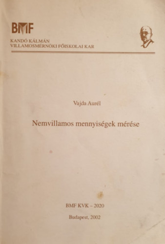 Vajda Aurl - Nemvillamos mennyisgek mrse