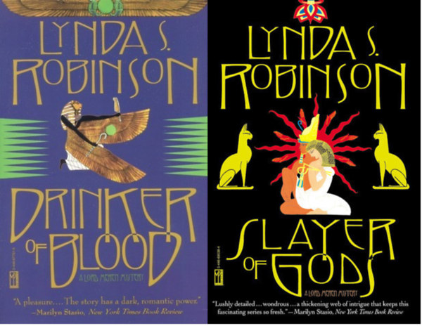 Lynda S. Robinson - Drinker of Blood +  Slayer of Gods  2 k�tet ) (The Lord Meren Mysteries)