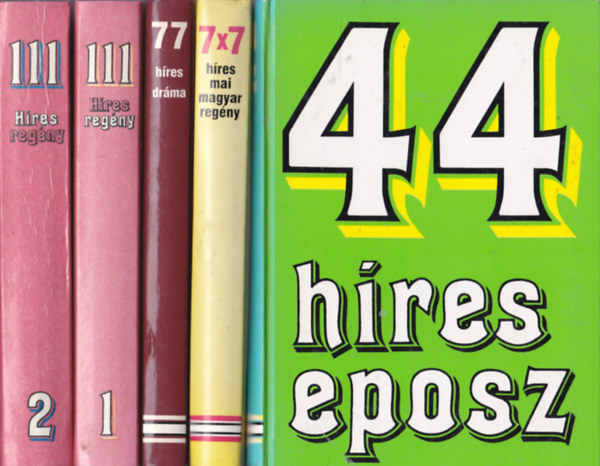 "Híres" könyvcsomag: 5 db.könyv