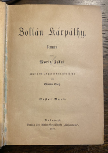 J�kai M�r - Zolt�n K�rp�thy