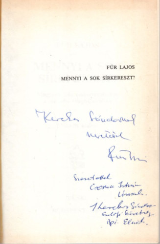 Fr Lajos - Mennyi a sok srkereszt? - dediklt