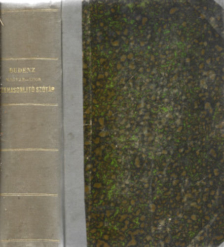 Budenz József - Magyar-Ugor összehasonlító szótár