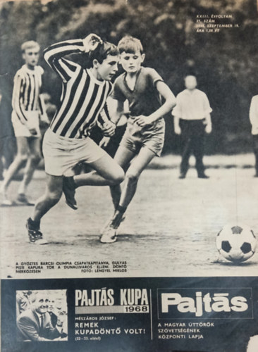 Vasv�ri Ferenc  (szerk.) - Pajt�s XXIII. �vfolyam 37. sz�m (1968)