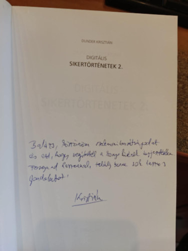 Dunder Krisztin - Digitlis sikertrtnetek 1-2.