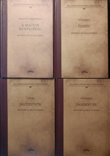 Huszty Redivivus, Tomasius, Yrnerius Gjus - Jogi ismtlknyvek gyjtemnye knyvcsomag