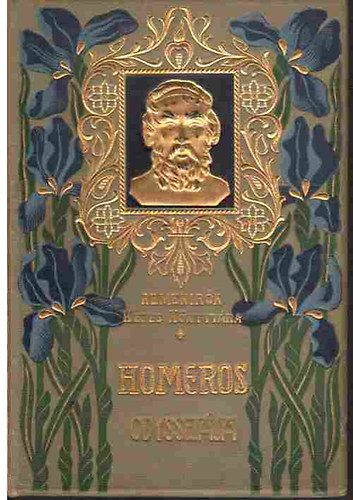 Szerző Homérosz Szerkesztő Radó Antal Fordító Kemenes József (Kempf) - Homeros Odysseiája (Remekírók Képes Könyvtára 30.) - Aranyozott, színezett kiadói egész vászonkötés, Fekete-fehér reprodukciókkal illusztrálva. A borító dombornyomott portréval díszítve. Saját képpel
