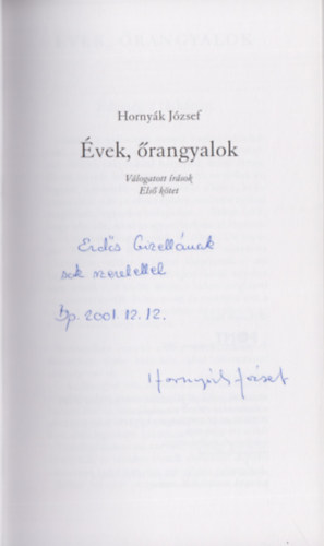 Hornyk Jzsef - vek, rangyalok (Dediklt)