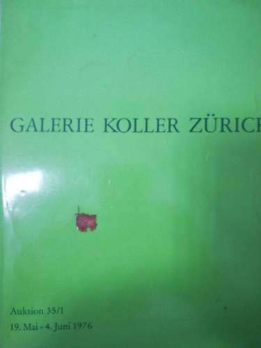 Galerike koller z�rich auktion 35/1 19. Mai-4. Juni 1976