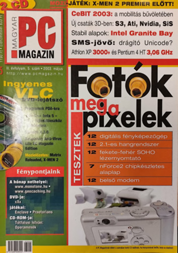 Magyar PC magazin II. �vfolyam, 5.sz�m 2003. m�jus
