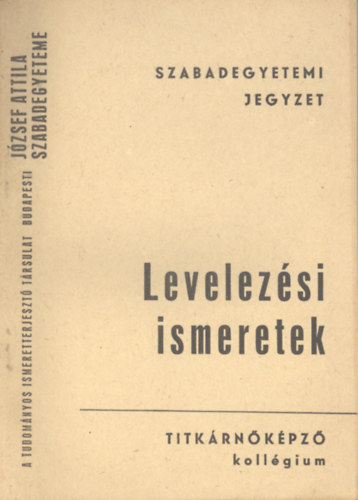 Posch K�rolyn� - Levelez�si ismeretek