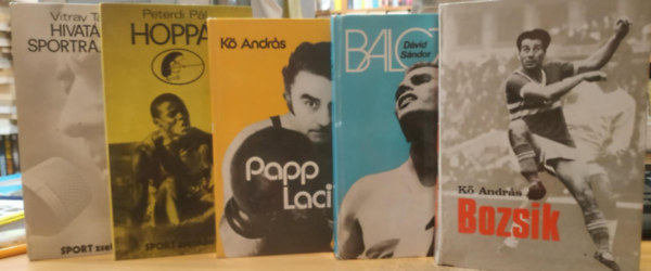 K Andrs, Peterdi Pl, Vitray Tams Dvid Sndor - 5 db Sport: Balcz + Bozsik + Hivatsos sportrajong + Hopp! + Papp Laci