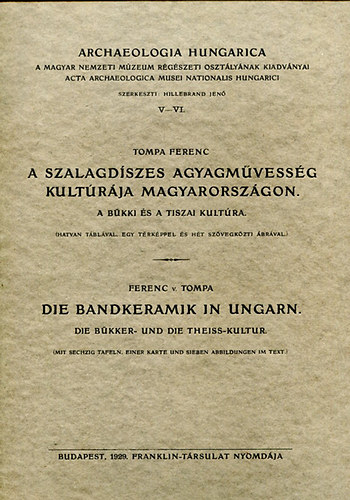Tompa Ferenc - A szalagd�szes agyagm�vess�g kult�r�ja Magyarorsz�gon