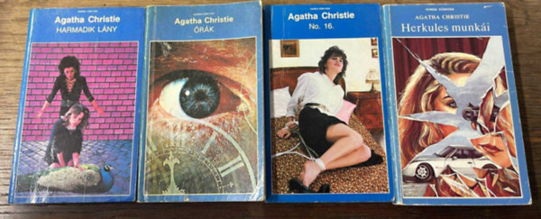 Agatha Christie - 4 db Agatha Christie: Harmadik lány + Herkules munkái + No. 16. + Órák