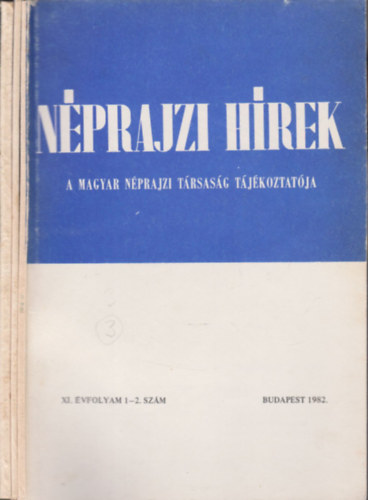 Nprajzi hrek 1982/1-6. (teljes vfolyam, 3 ktetben)