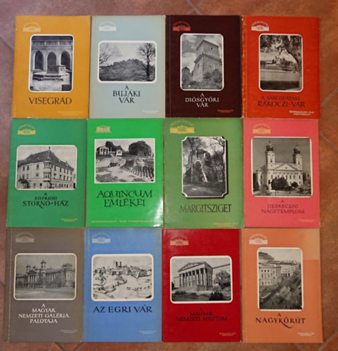 12 k�tet a M�eml�keink c�m� a K�pz�m�v�szeti Alap Kiad�v�llalat �ltal gondozott sorozatb�l (a c�mek a le�r�sban olvashat�k/a k�pen tekinthet�k meg)