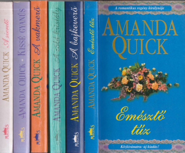 Amanda Quick - 6 db. romantikus regny (Emszt tz + A bajkever + A zld kristly + A vakmer + Kiss gyans + A szeret)