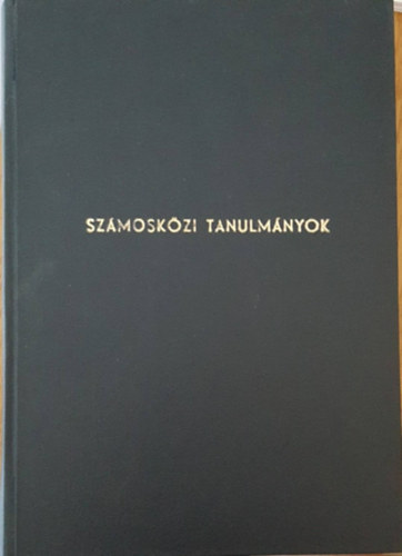 Mez Andrs (szerk.) - Szamoskzi Tanulmnyok