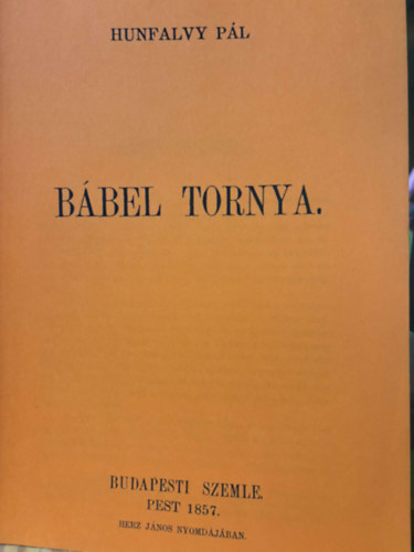 Bbel tornya - reprint