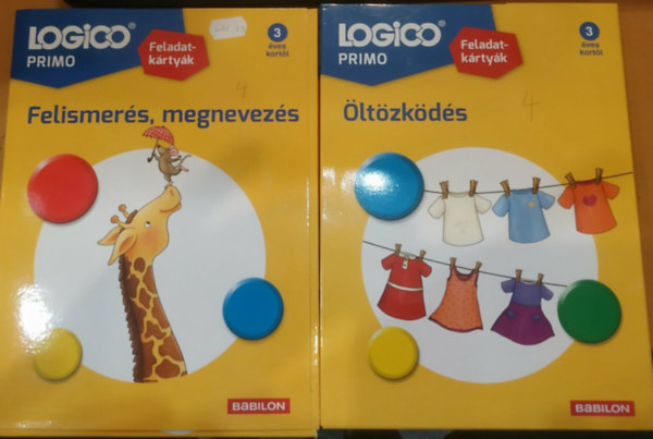 Tessloff �s Babilon Kiad� - 2 db Logico primo: Felismer�s, megnevez�s + �lt�zk�d�s