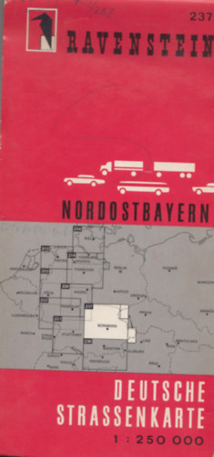 Deutsche Strassenkarte 1: 250 000 - Nordostbayern