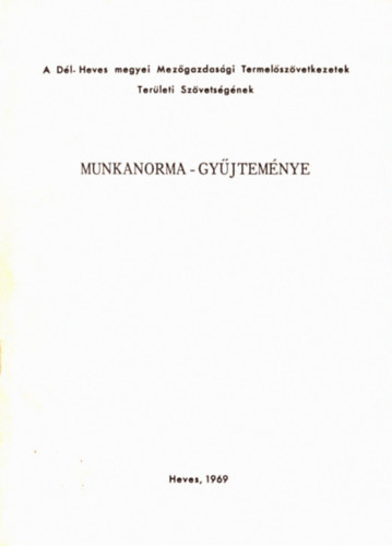 Munkanorma - gyűjteménye