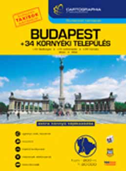 Budapest s 34 krnyki telepls autatlasza 1:20 000