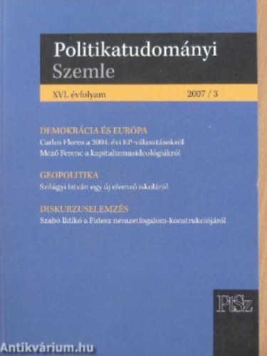 T�th Norbert - Politikatudom�nyi Szemle 2007/3.