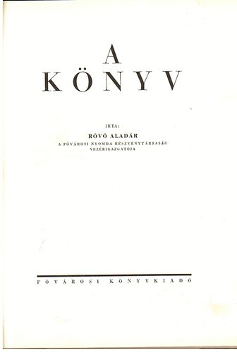 Rv Aladr - A knyv