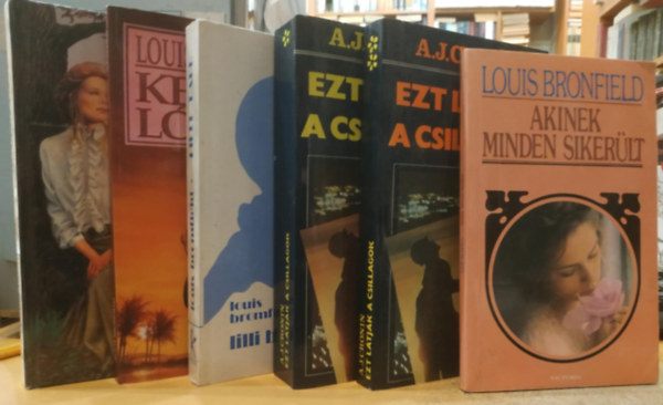 A. J. Cronin Louis Bromfield - 6 db Akinek minden sikerült; Keserű lótusz; Ezt látják a csillagok I-II. (1-2.); Lilli Barr; Az élet fája
