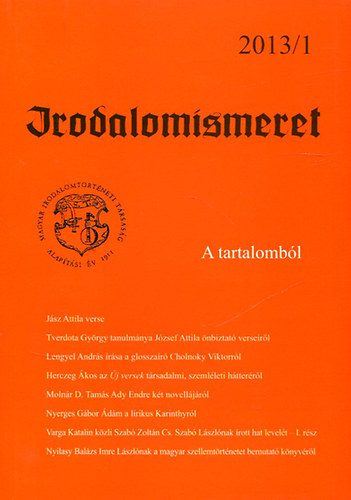 Irodalomismeret 2013/1.