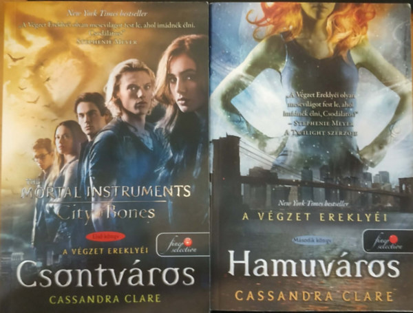 Cassandra Clare - 2 db A V�gzet Erekly�i 1-2.: Csontv�ros + Hamuv�ros