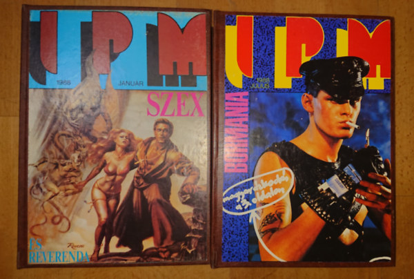 Az Interpress Magazin teljes 1988-as �vfolyama k�t k�tetbe k�tve: 1988/1, 1988/2