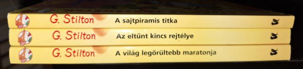 Geronimo Stilton - A sajtpiramis titka + Az eltnt kincs rejtlye + A vilg legrltebb maratonja
