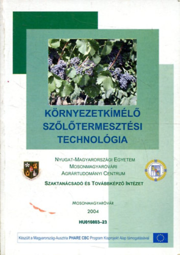 Krnyezetkml szltermesztsi technolgia