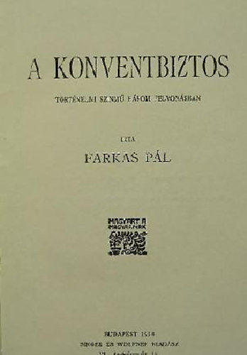 Farkas Pl - A konventbiztos