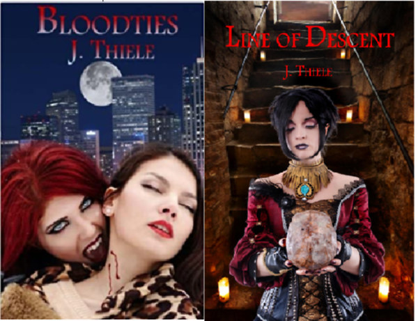 J Thiele  (Author) Melissa Bell (Illustrator) - Bloodties (The Bloodlines Trilogy #2) + Line of Descent (The Bloodlines Trilogy #3) ( 2 k�tet )