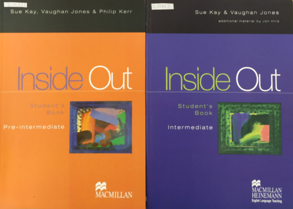 Sue Kay & Vaughan Jones - Jon Hird & Philip Kerr - Inside Out: Pre-Intermediate Student's Book + Intermediate Student's Book  (2 ktet)