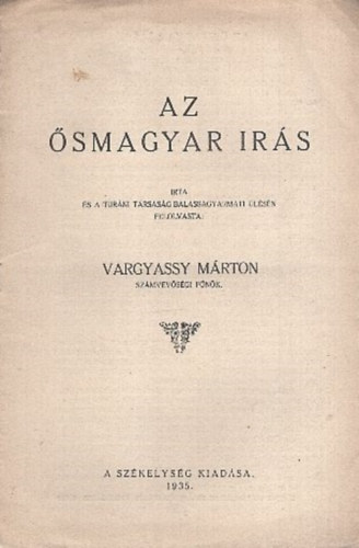 Vargyassy Mrton - Az smagyar rs