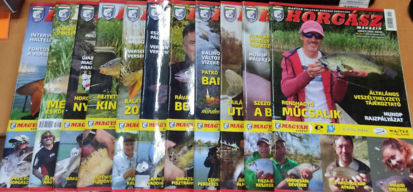 Horvth Gy. Gbor - 11 db Horgsz magazin, szrvny szmok, sajt fot