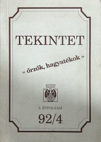 Tekintet 5. évf. 92/4