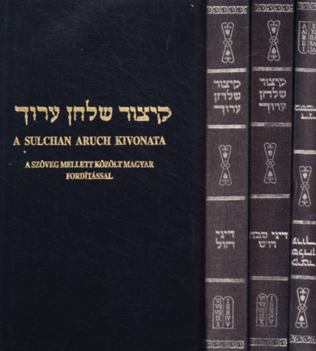 Dr. Singer Le ; Slomo Ganzfried rabbi (ford.) - A Sulchan Aruch kivonata I-III. (A szveg mellett kzlt magyar fordtssal)