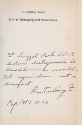 Dr. Antal�czy Zolt�n - Sz�v- �s �rbetegs�gekr�l mindenkinek
