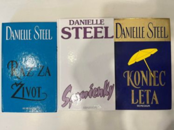 Danielle Steel - 3 db szlovák nyelvű Danielle Steel (Koniec leta, Spomiensky, Raz za zivot)