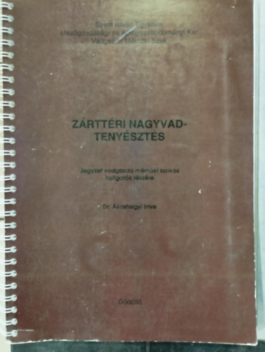 Dr. �koshegyi Imre - Z�rtt�ri nagyvadteny�szt�s