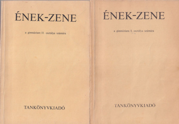 Ugrin Gábor - 3 db Ének-zene könyv: a gimnázium I., II., és IV. osztálya számára