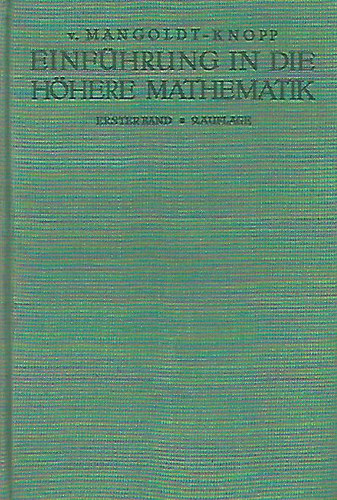 Konrad Dr. Knopp - Einfhrung in die hhere Mathematik I-III.