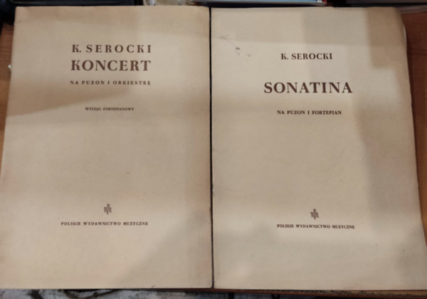K. (Kazimierz) Serocki - 2 db Serocki: Sonatina na puzon i fortepian (PWM1847) + Koncert na puzon i orkiestre (wyciag fortepianowy)(PWM2029)