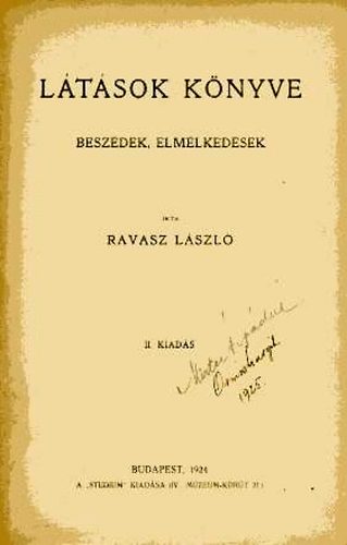 Ravasz Lszl - Ltsok knyve. Beszdek, elmlkedsek