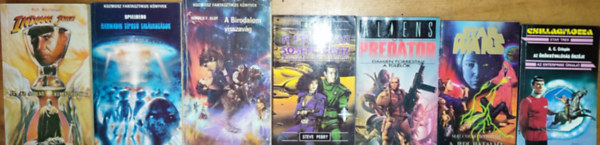 Donald F. Glut, Steve Perry, Damien Forrestal, Malcolm Webster, A. C. Crispin Steven Spielberg - 7db sci-fi regny - Steven Spielberg-Harmadik tpus tallkozsok, Donald F. Glut-A Birodalom visszavg, Steve Perry-A frfi, aki sohasem hibz, Damien Forrestal-Aliens vs Predator, Malcolm Webster-A jedi hatalma, stb. (a tbbi r s c